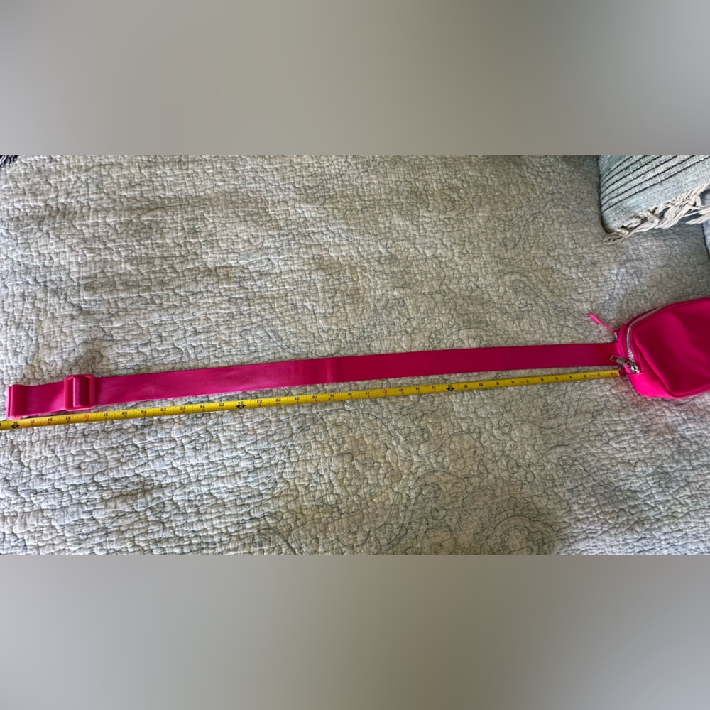 Trina Turk Pink Belt Bag with Zippered Closure - Picture 4 of 11